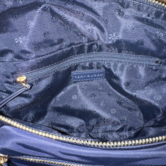 Tory Burch Navy Nylon Belt Bag with Gold Hardware - Picture 2 of 3